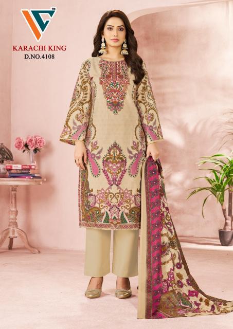 Vandana karachi king vol-41 non catalogue dress materials wholesale in surat
